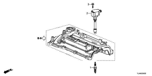 2018 Honda CR-V Spark Plug (Ilzkar8J8Sy) (Ngk) Diagram for 12290-5PA-A01