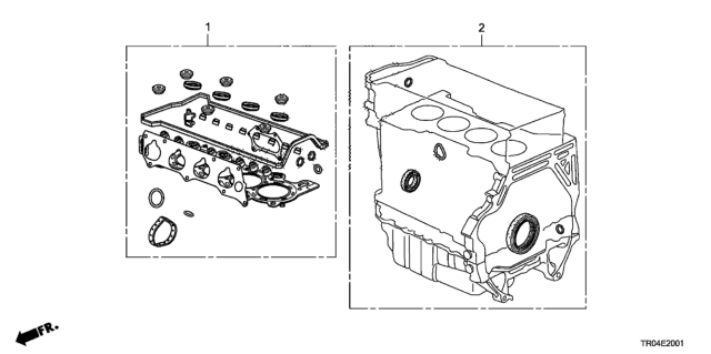 2012 Honda Civic Gasket Kit (2.4L) Diagram