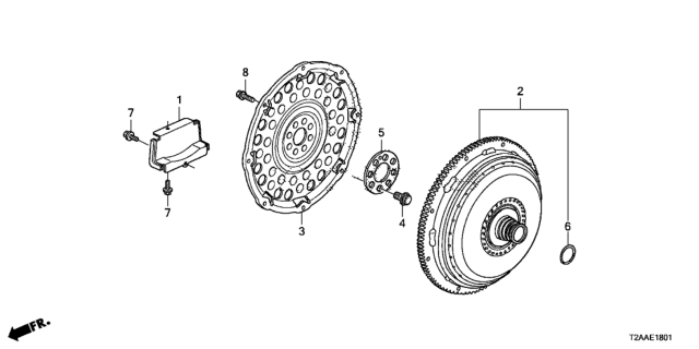 2017 Honda Accord Torque Converter (V6) Diagram