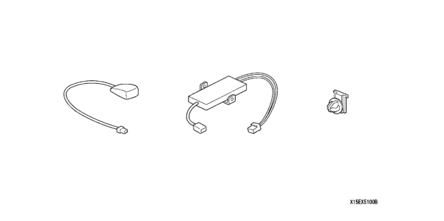 2006 Honda Civic 2 Door EX KA 5MT XM Radio Antenna Diagram 1