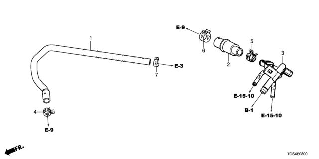 2020 Honda Passport Breather Tube Diagram