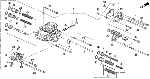 1993 Honda Del Sol Body Sub-Assy., Servo Diagram for 27405-P24-A01