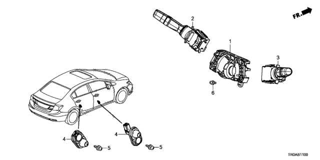 2013 Honda Civic Combination Switch Diagram