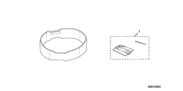 2009 Honda Civic Leather Steering Wheel Cover Diagram