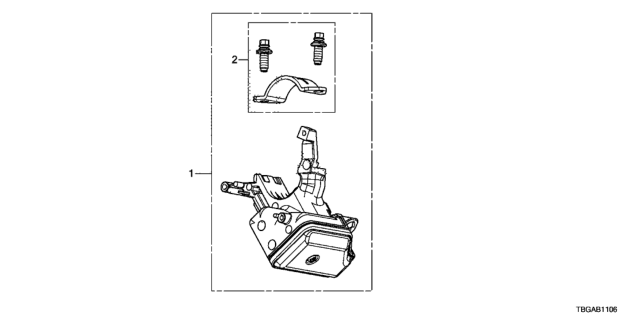 2020 Honda Civic 2 Door SI KA 6MT Key Cylinder Components (Smart) Diagram