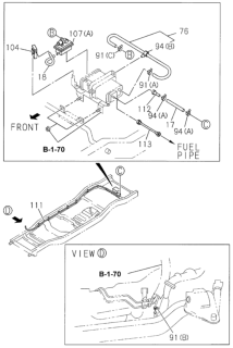 1999 Honda Passport A/C Evaporator Valve Diagram