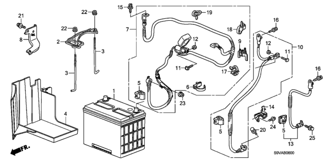 2008 Honda Pilot Battery Diagram