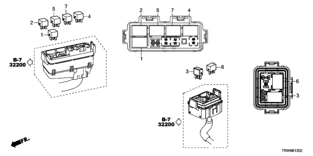 2018 Honda Clarity Plug-In Hybrid 4 Door PLUGIN (CLARITY PHEV) KA CVT Control Unit (Engine Room) Diagram 3