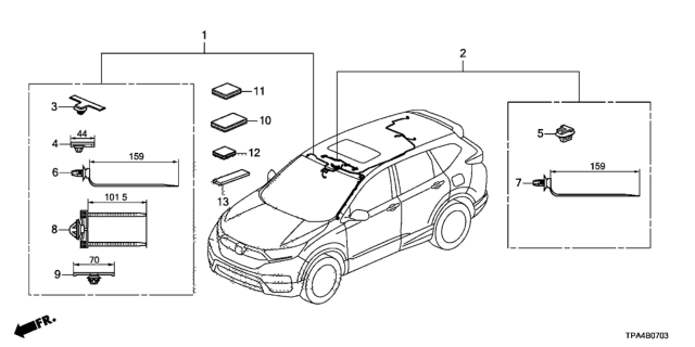 2020 Honda CR-V Hybrid Wire Harness Diagram 4