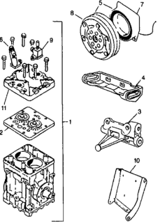 1978 Honda Civic A/C Compressor - Clutch Diagram