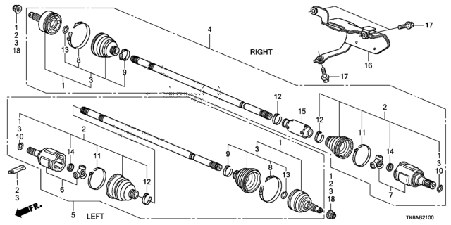 2013 Honda Fit Driveshaft Diagram