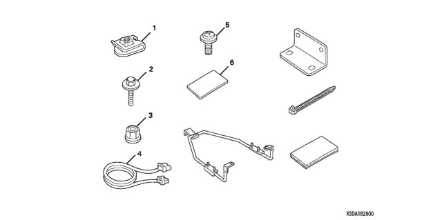 2005 Honda Accord CD Changer Attachment (Trunk) Diagram