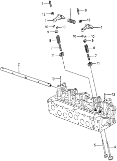 1981 Honda Accord 3 Door LX KL HMT Valve - Rocker Arm Diagram