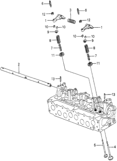 1981 Honda Accord Valve, In. Diagram for 14711-PB2-000