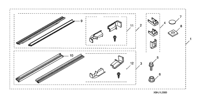 2008 Honda Odyssey 5 Door EXL-T (PAX) KA 5AT Running Boards Diagram