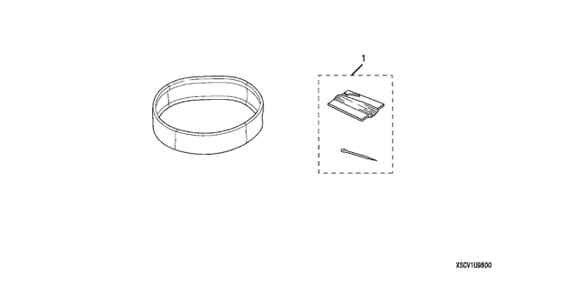 2011 Honda Element Steering Wheel Cover Diagram