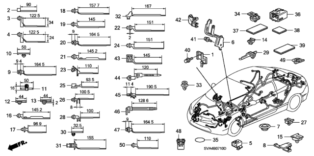 2006 Honda Civic Harness Band - Bracket Diagram