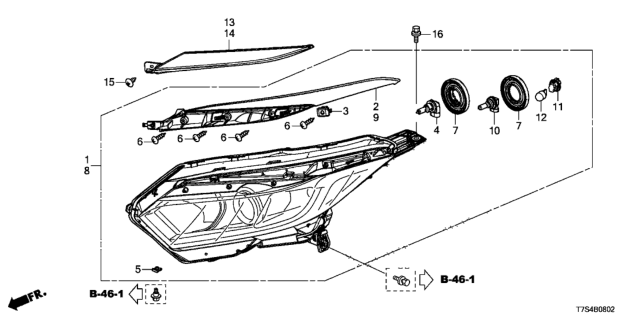2019 Honda HR-V 5 Door LX (AWD GUADALAJARA) KA CVT Headlight (Halogen) Diagram