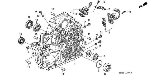 1993 Honda Accord Filter Assy., Lock-Up Solenoid(Keihin) Diagram for 28320-PX4-000