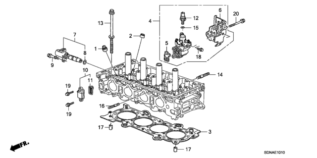 2007 Honda Accord VTC Oil Control Valve (L4) Diagram