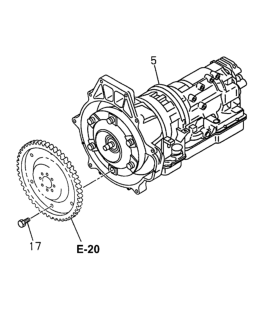 1999 Honda Passport Transmission Assembly, Automatic Diagram for 8-96018-005-3