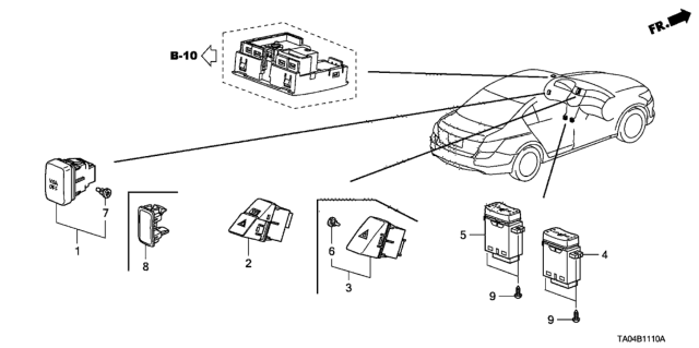 2010 Honda Accord Switch Diagram