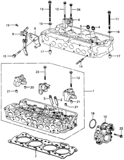 1982 Honda Civic Cylinder Head Diagram