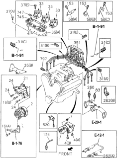 1995 Honda Passport Sensor, In. Air Temperature Diagram for 8-25037-334-0