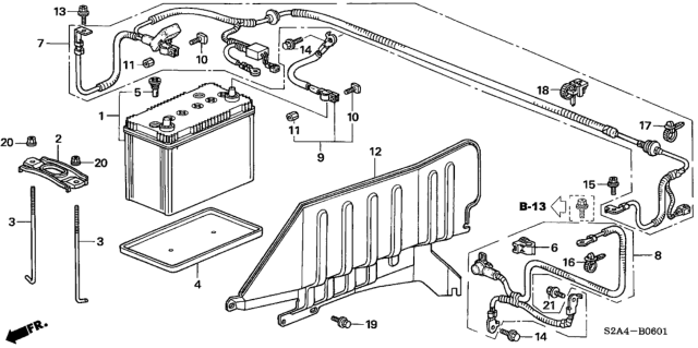 2007 Honda S2000 Battery Diagram