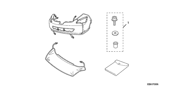 2005 Honda Accord 4 Door EX KA 5MT Nose Mask (Full) Diagram