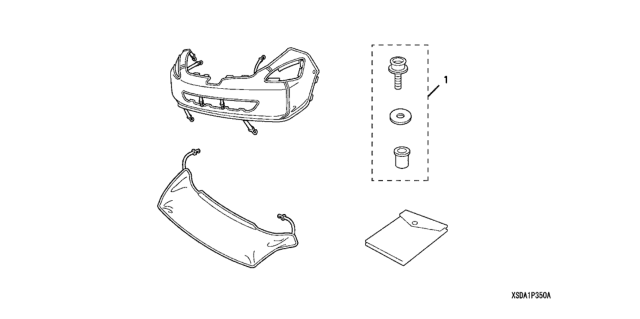 2003 Honda Accord Nose Mask (Full) Diagram