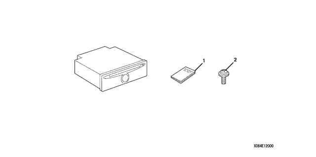 2007 Honda Odyssey 5 Door EXL-T KA 5AT MP3 - CD Player Diagram