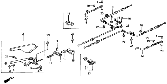 1990 Honda Accord Parking Brake Diagram