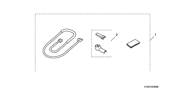 2012 Honda Accord Auto Day & Night Mirror Attachment Diagram