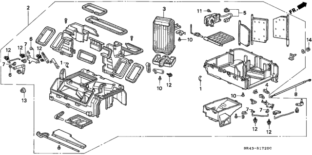 1993 Honda Civic Heater Unit Diagram