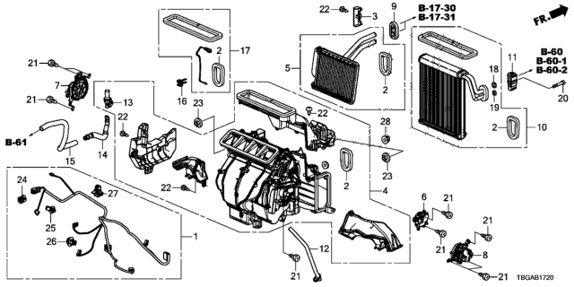 2020 Honda Civic Heater Unit Diagram