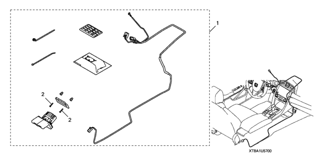 2019 Honda Civic SCREW, TRASS (3X20) Diagram for 08U57-TDE-00070