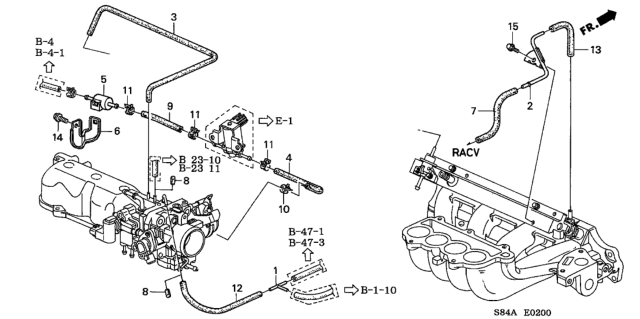 2002 Honda Accord Install Pipe - Tubing Diagram