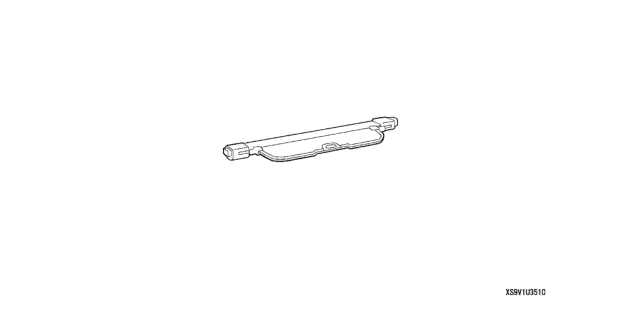 2008 Honda Pilot Cargo Cover Diagram