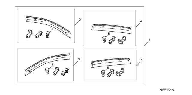 2008 Honda CR-V Door Visor, L FR Diagram for 08R04-SWA-001R2