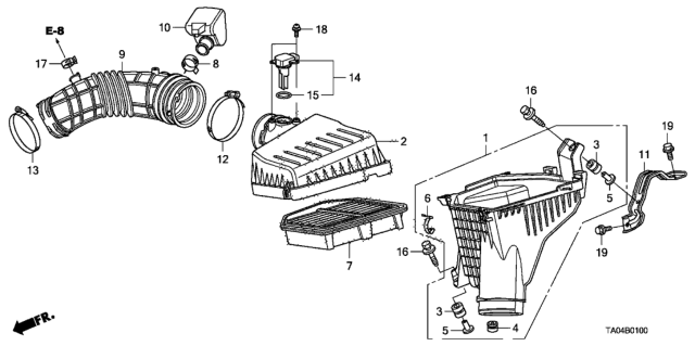 2011 Honda Accord Air Cleaner Diagram