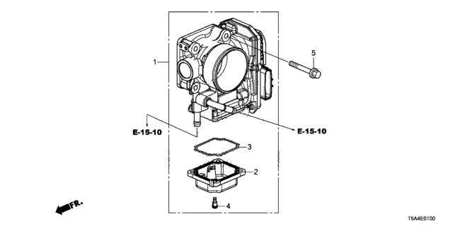 2017 Honda Fit Throttle Body, Electronic Control (Gmg1A) Diagram for 16400-5R1-J01