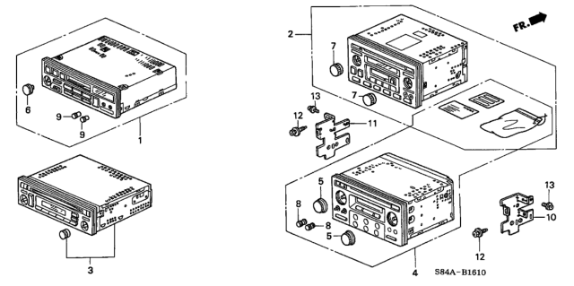 2002 Honda Accord Auto Radio Diagram