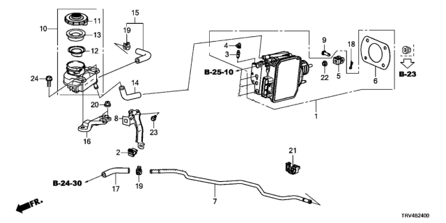 2018 Honda Clarity Electric Brake Operating Simulator Diagram