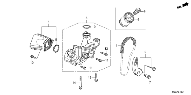 2021 Honda Civic Oil Pump Diagram