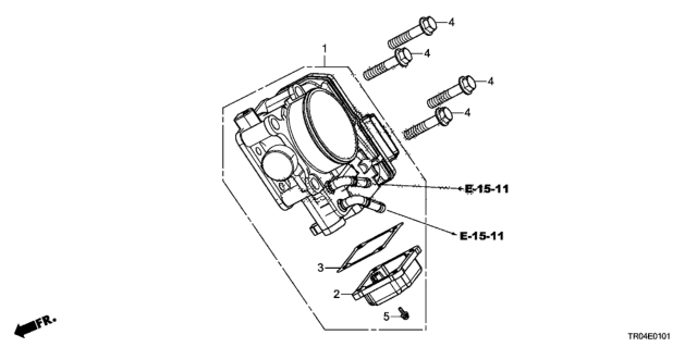 2012 Honda Civic Throttle Body (2.4L) Diagram