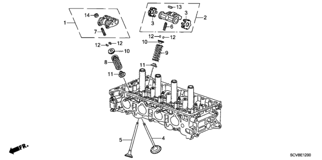 2011 Honda Element Valve - Rocker Arm Diagram