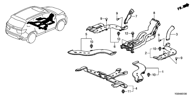 2020 Honda Passport Duct Diagram