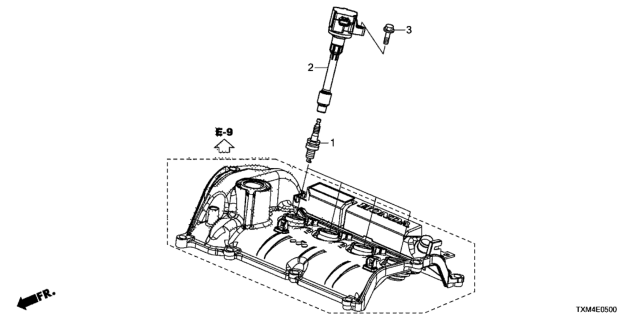 2020 Honda Insight Plug Top Coil - Spark Plug Diagram