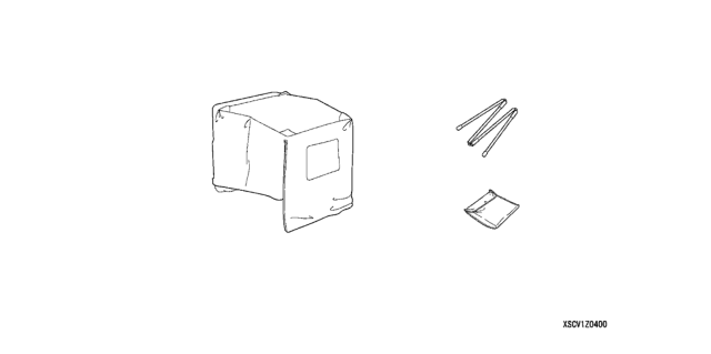 2008 Honda Element 5 Door SC KA 5MT Cabana (Tailgate) Diagram